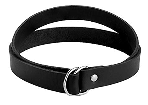 Black Punk Leather Choker Necklace