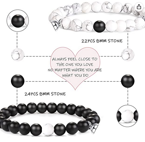 2 Pcs Couple Bracelets