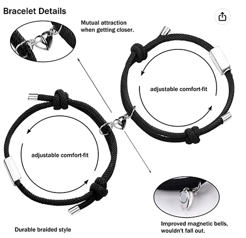 2 Pcs Matching Couples Bracelets
