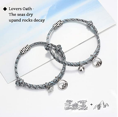 Couple Pendants Bracelet