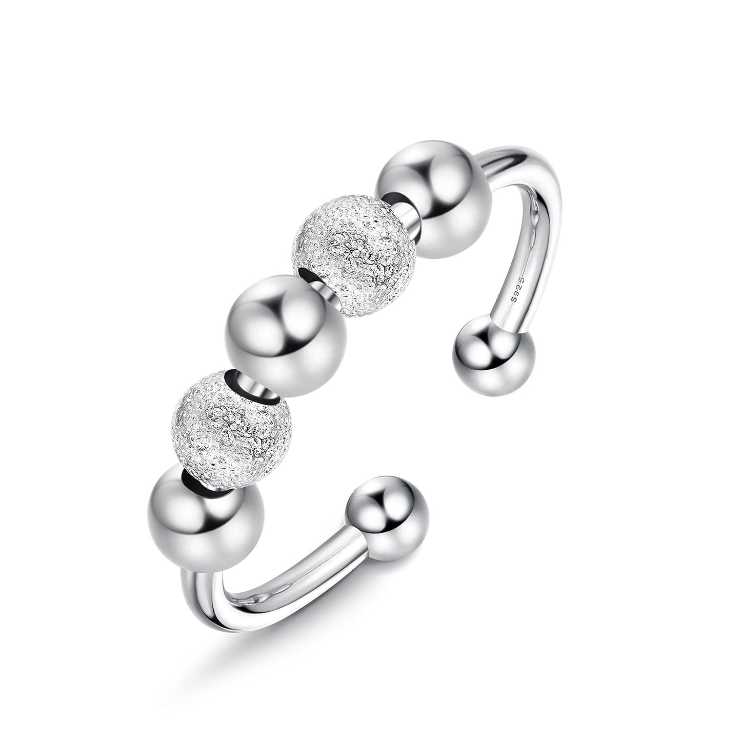 Anxiety Adjustable Spinner Bead Ring