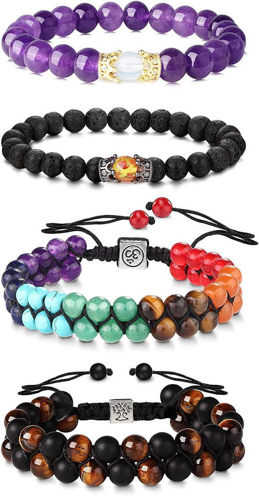 Couples Friendship Natural Lava Rock Bead Bracelets