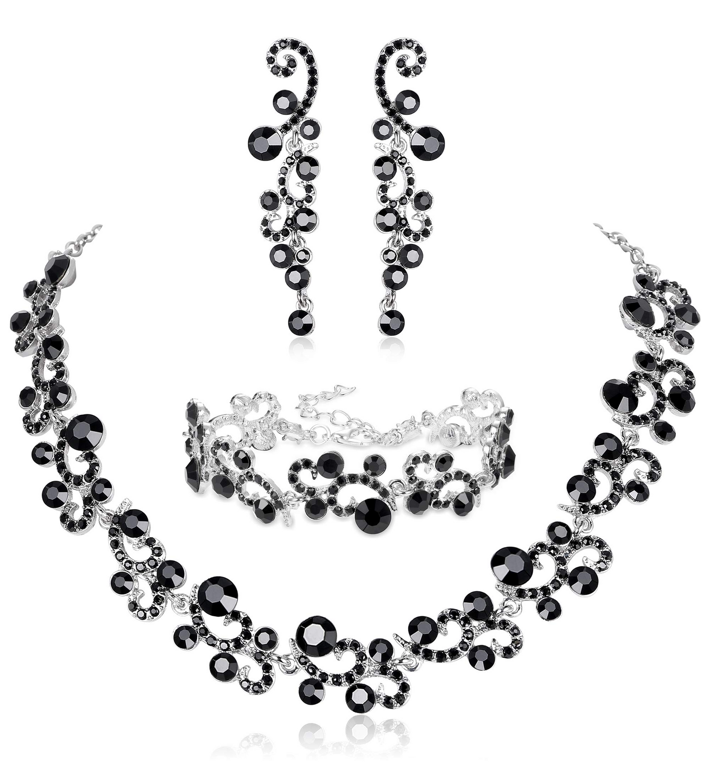 Necklace Bracelet and Earrings Set