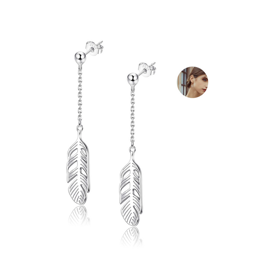 Drop Dangle Feather Earrings