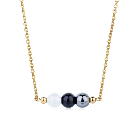 STEEL Empath Protection Healing Rhinestone Necklace
