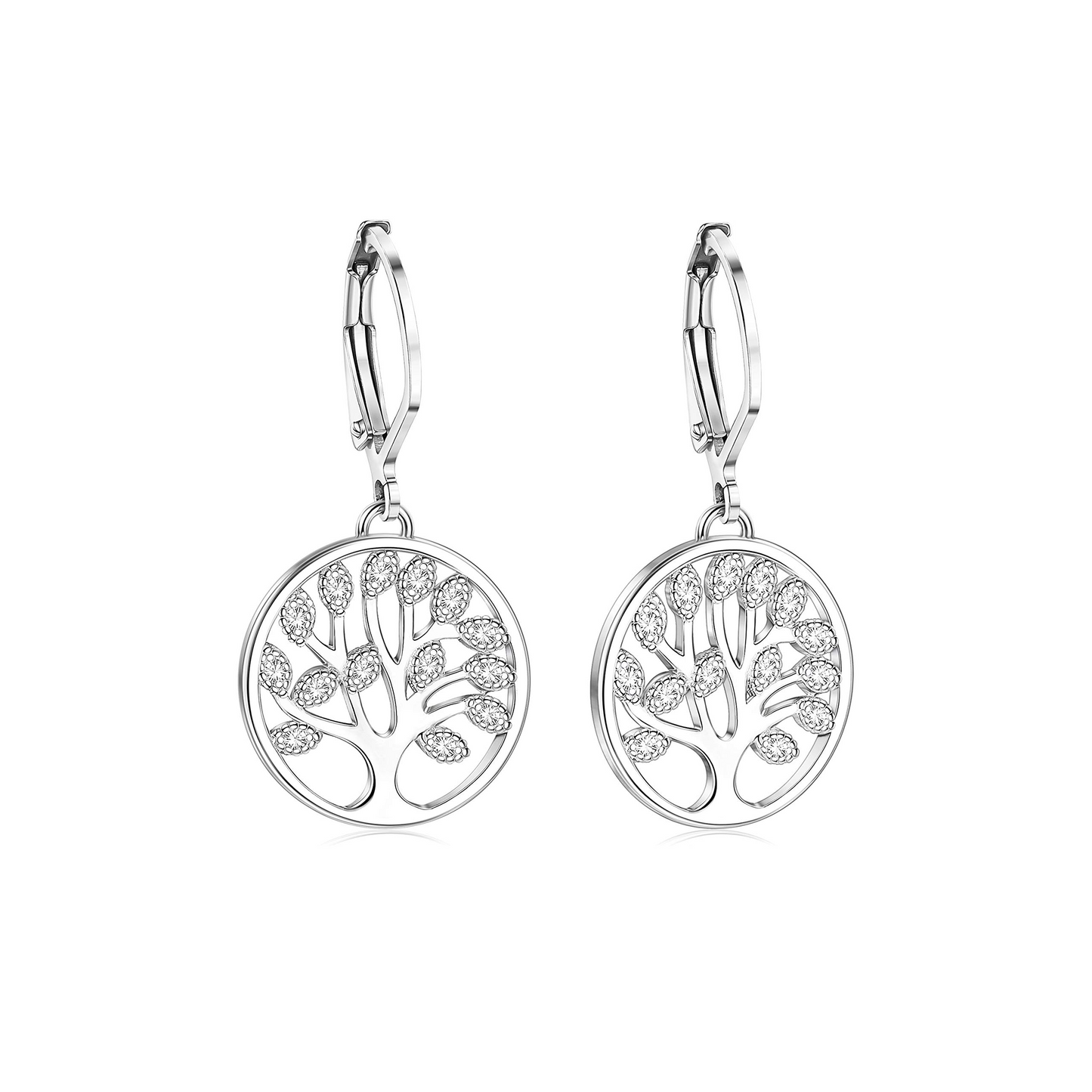 Tree of Life Hoop Earrings