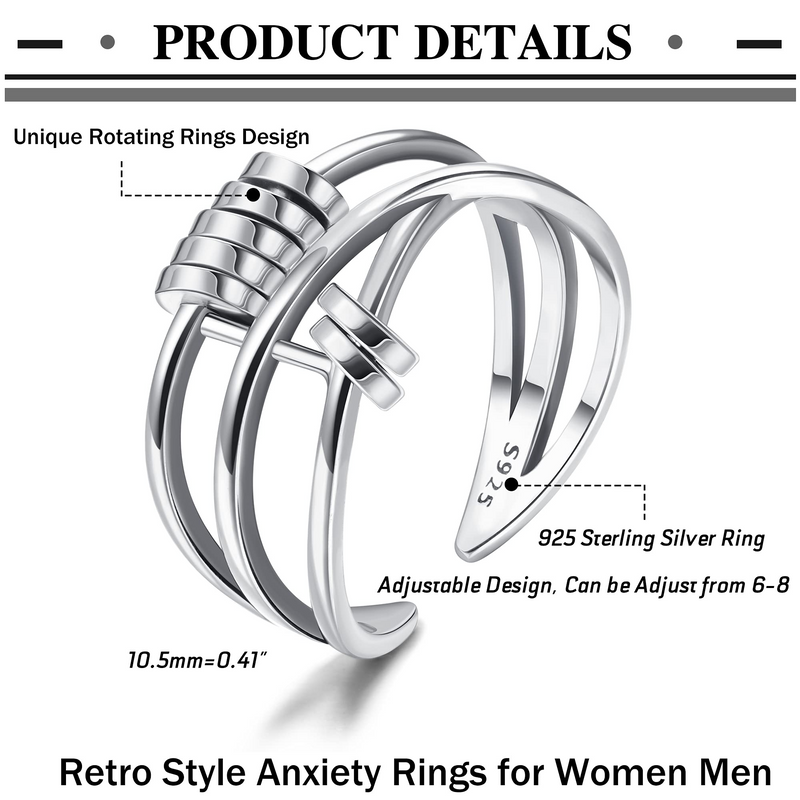 Fidget Adjustable Anxiety Ring