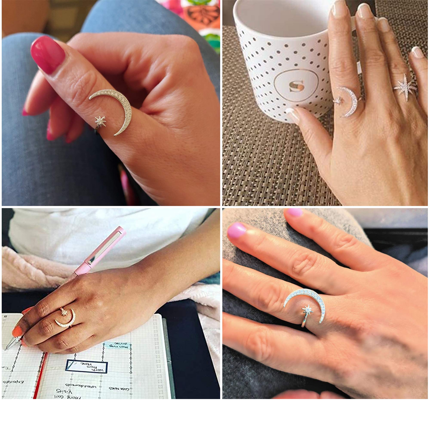 Moon Adjustable Rings