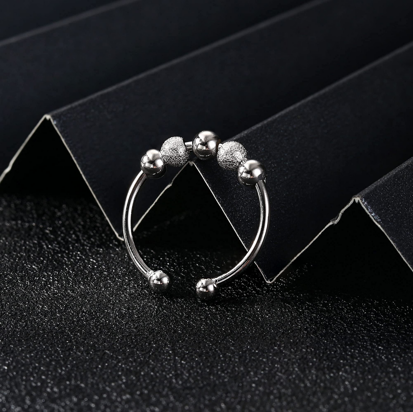 Anxiety Adjustable Spinner Bead Ring