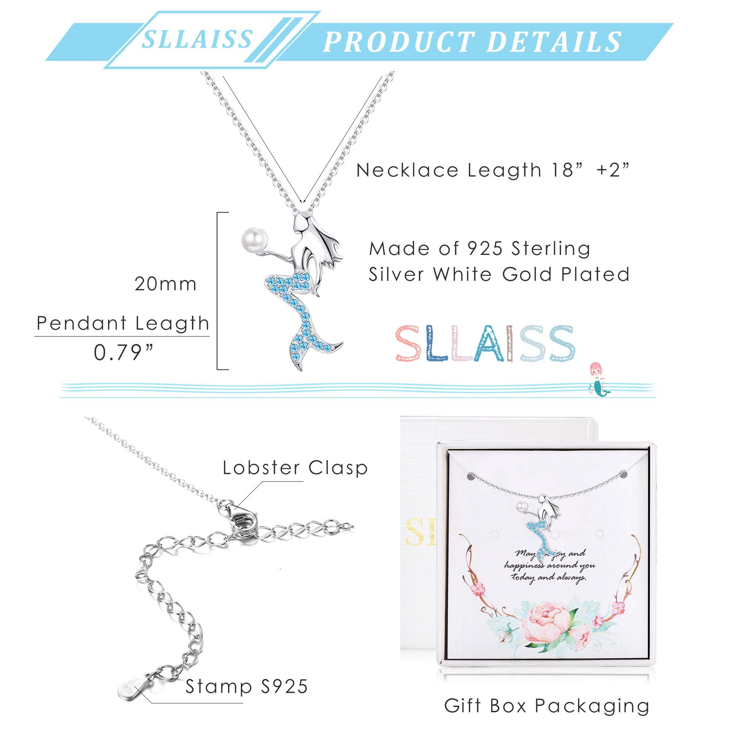 Cute Mermaid Necklace