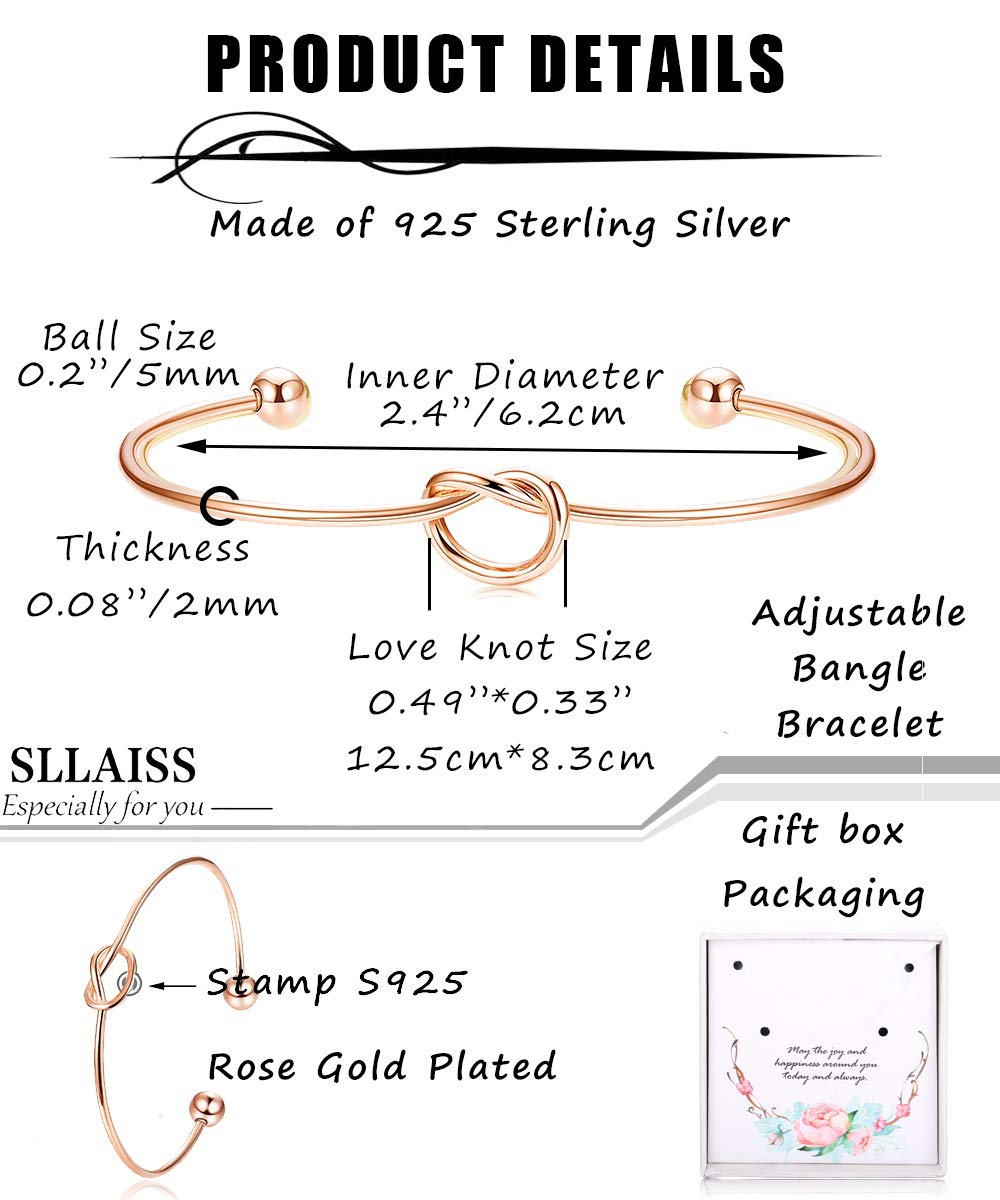 Love Knot Bangle Bracelets