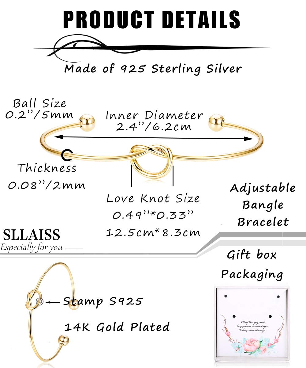Love Knot Bangle Bracelets
