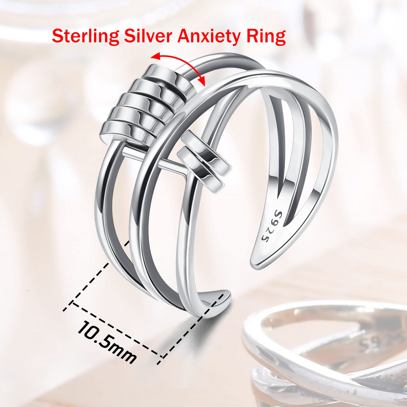 Fidget Adjustable Anxiety Ring