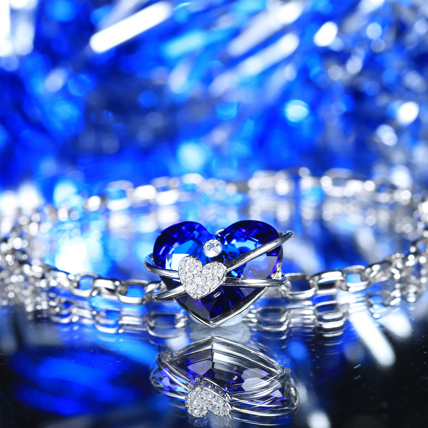 Wrapped Heart Charm Bracelet