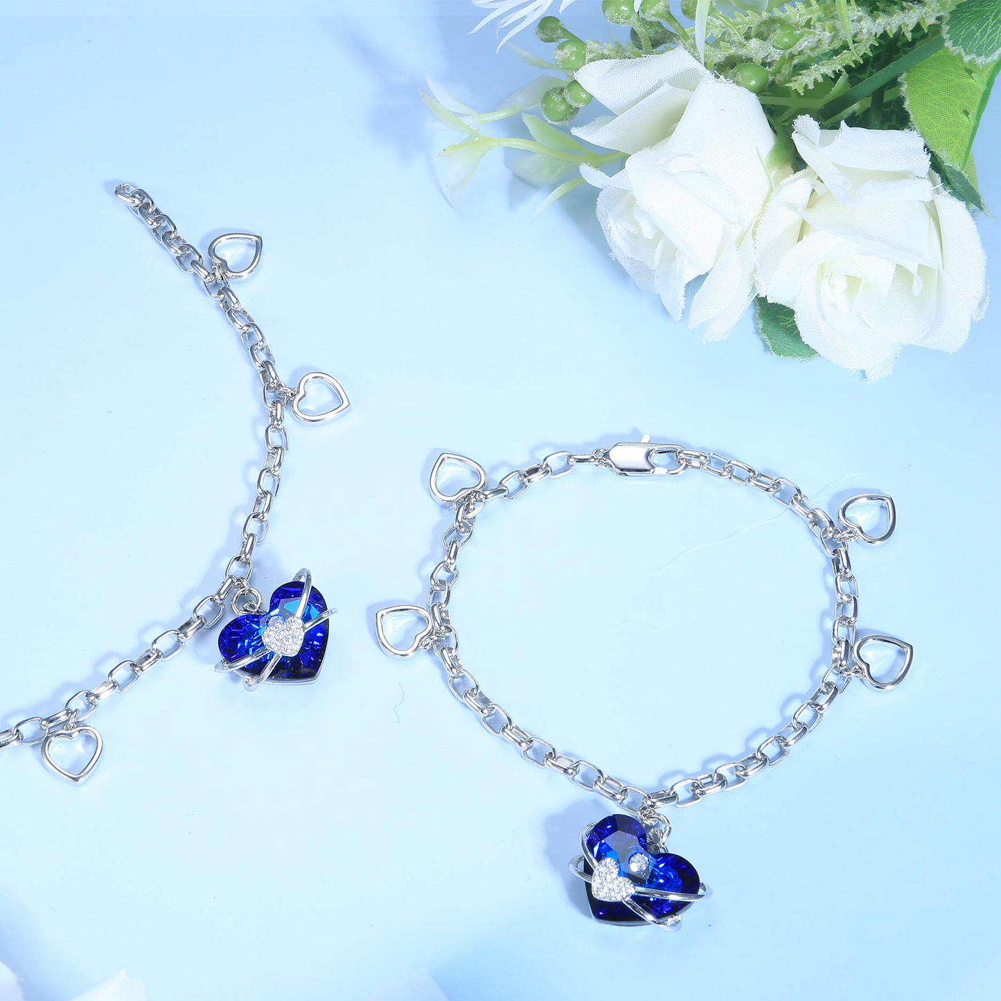 Wrapped Heart Charm Bracelet