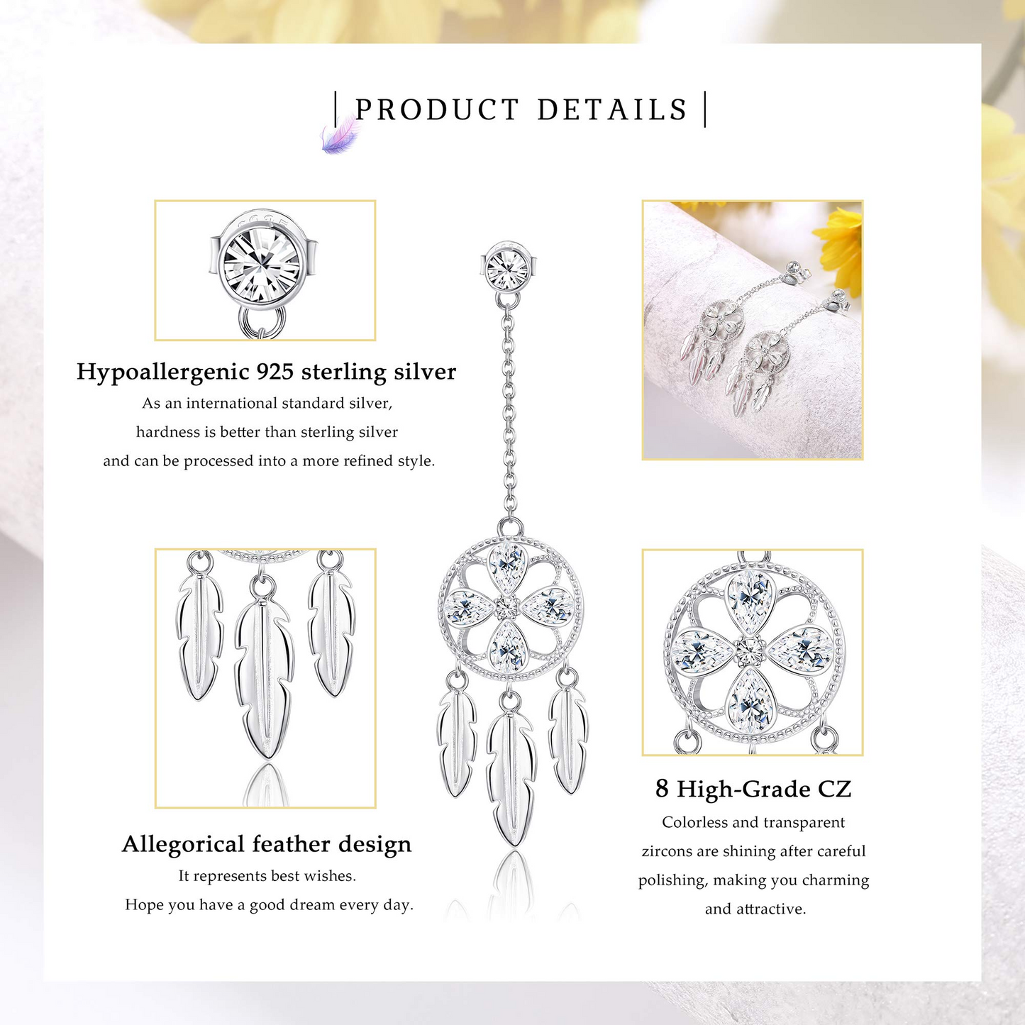 Dream Catcher Dangle Earring
