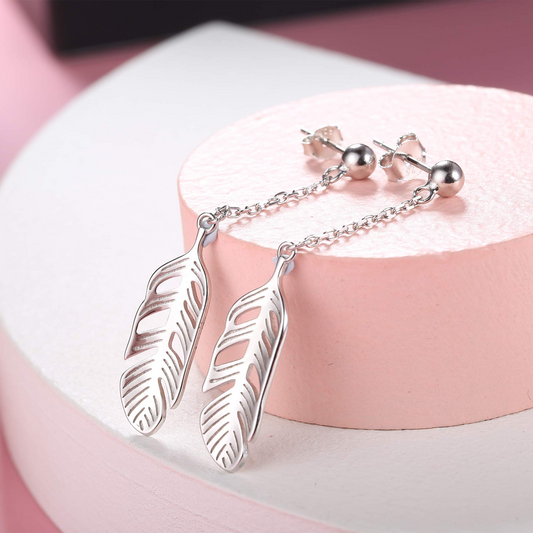 Drop Dangle Feather Earrings