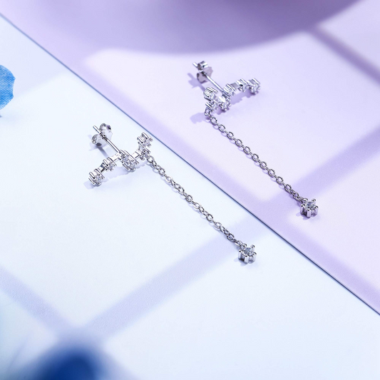 Chain Dangle Constellation Earrings