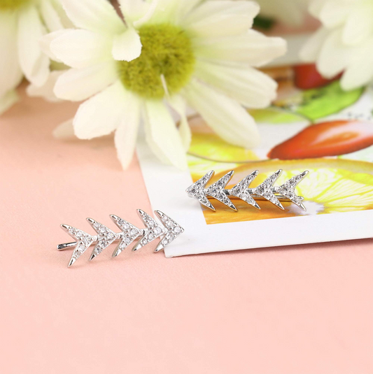Arrow Crawler Cuff Earrings