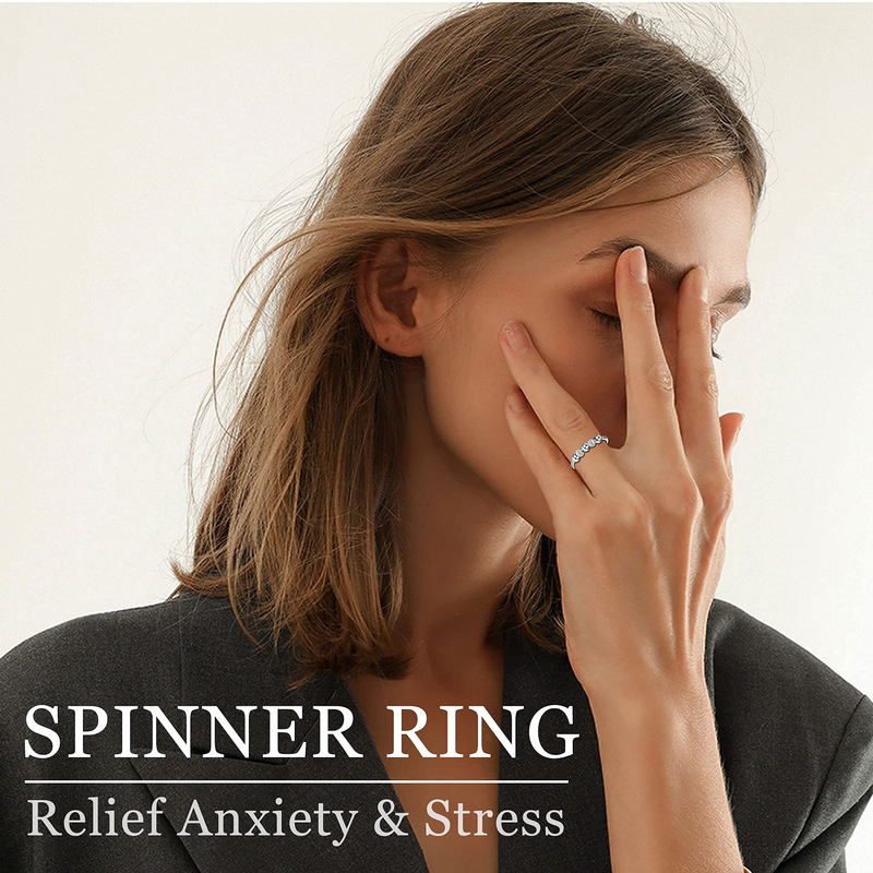 Anxiety Adjustable Spinner Bead Ring
