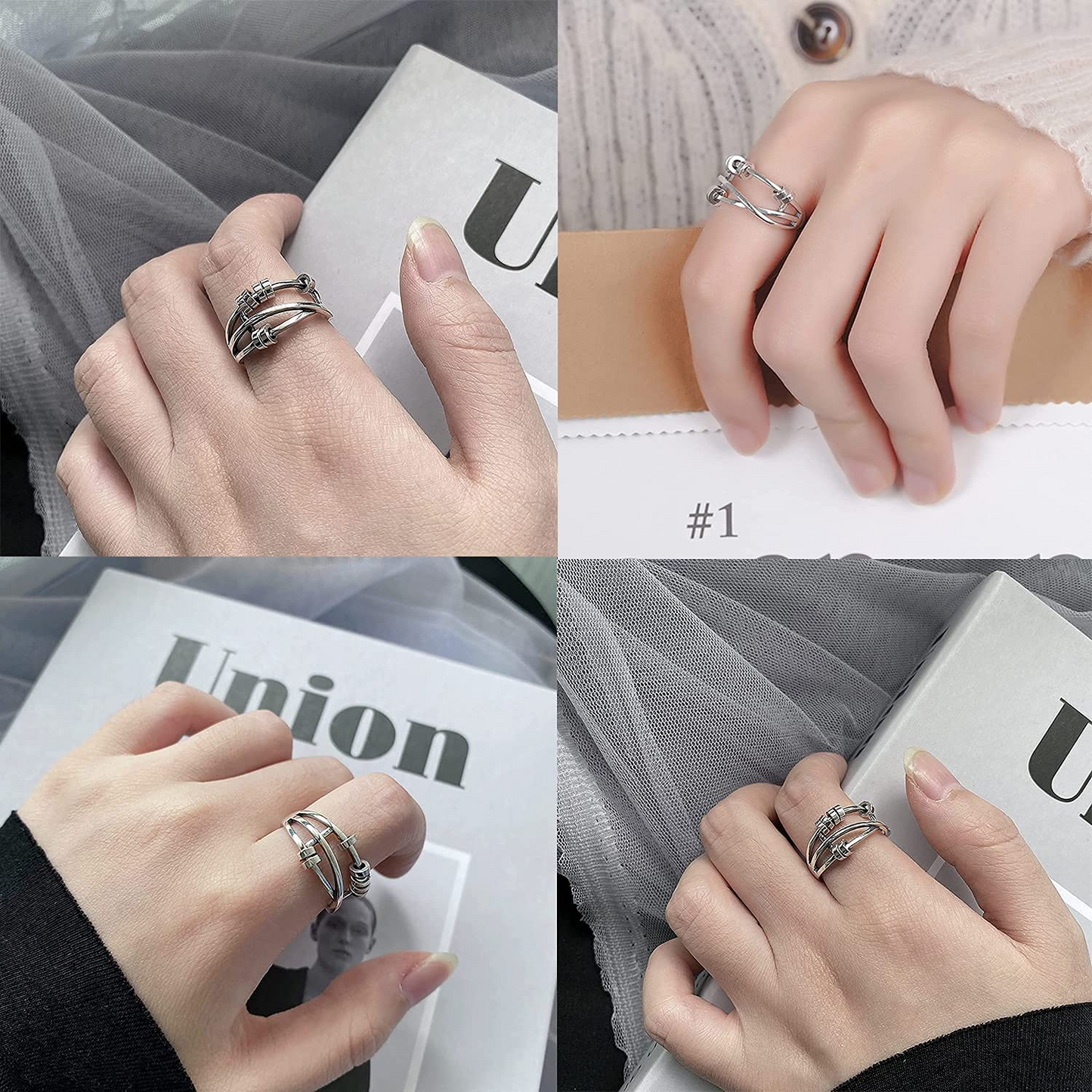 Fidget Adjustable Anxiety Ring