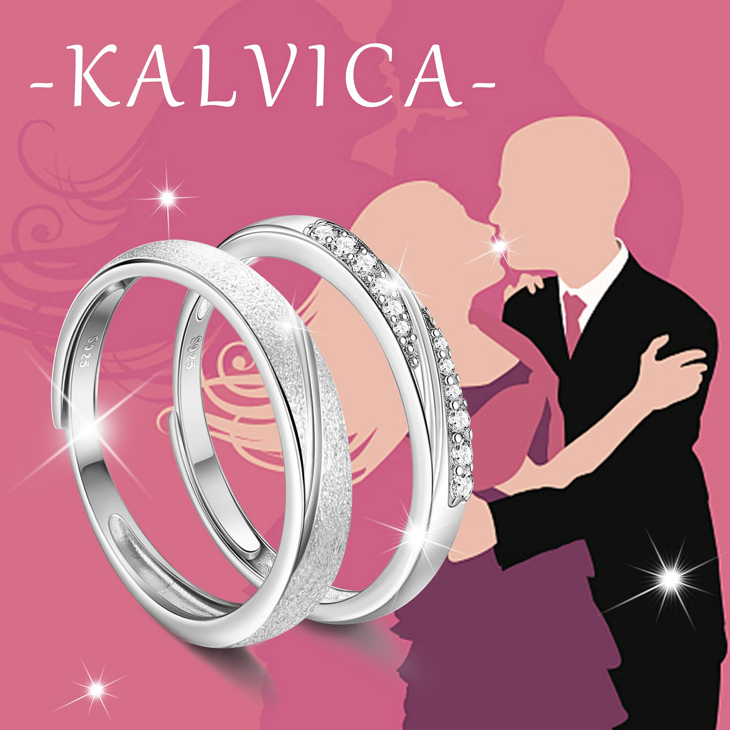 Adjustable Couple Rings for Lovers