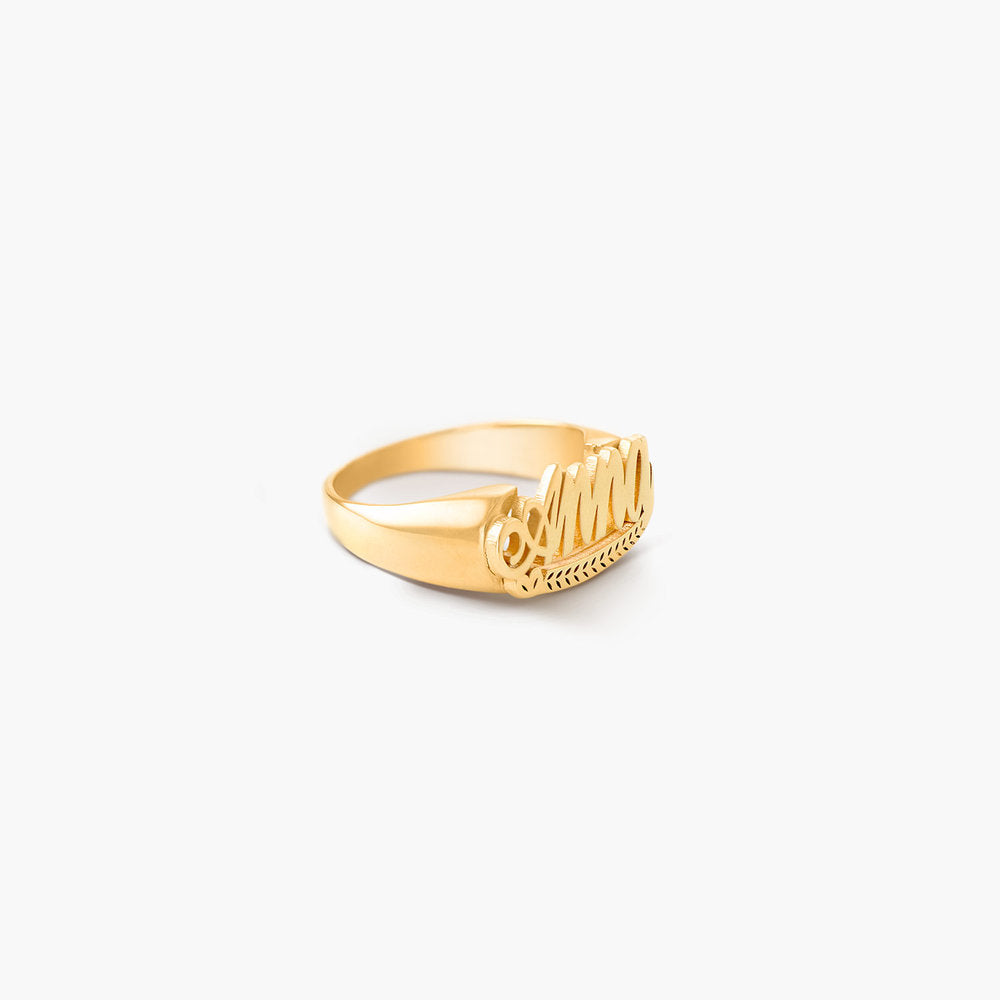 Throwback Custom Name Ring