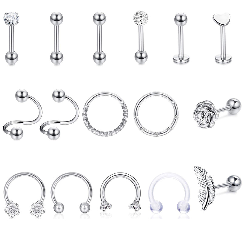 Amazon.com: 30 Pairs Gold Hoop Earrings Set for Women Girls, Multipack  Pearl Earrings Set, Chain Link Stud Drop Dangle Earrings Boho Statement  Paperclip Hypoallergenic Earrings for Gift: Clothing, Shoes & Jewelry