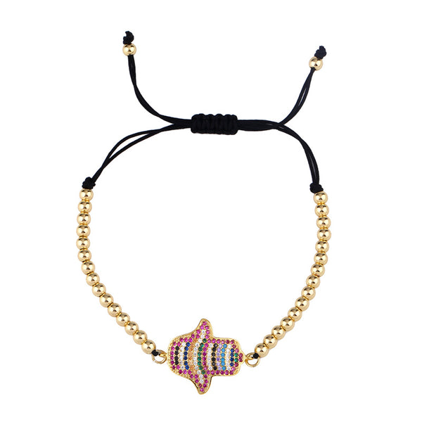 The Hamsa Rainbow Bracelet