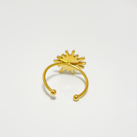 Amazonite Stone Palace Style Open Ring